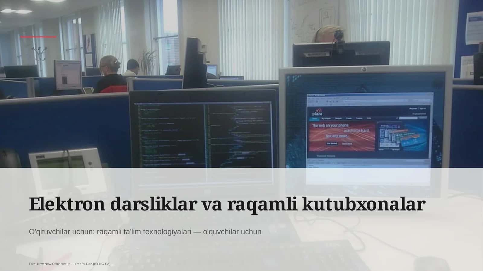 Elektron darsliklar va raqamli kutubxonalar 1