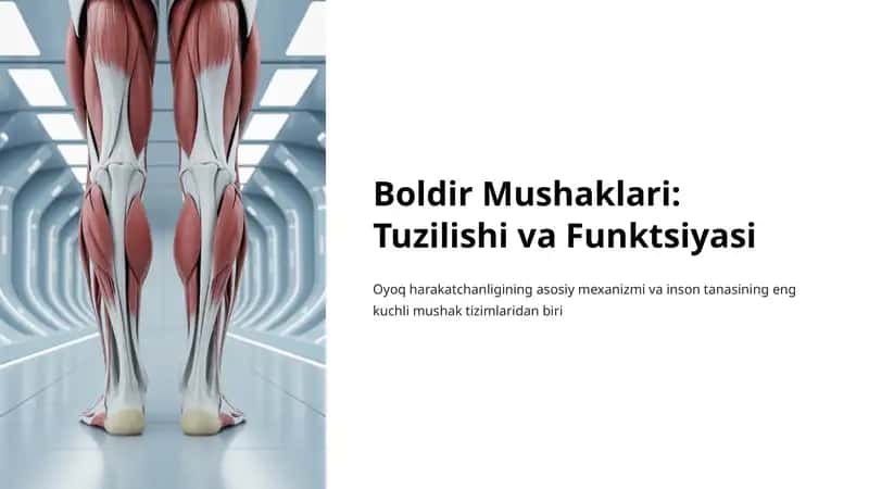 Boldir Mushaklari: Tuzilishi va Funktsiyasi 1