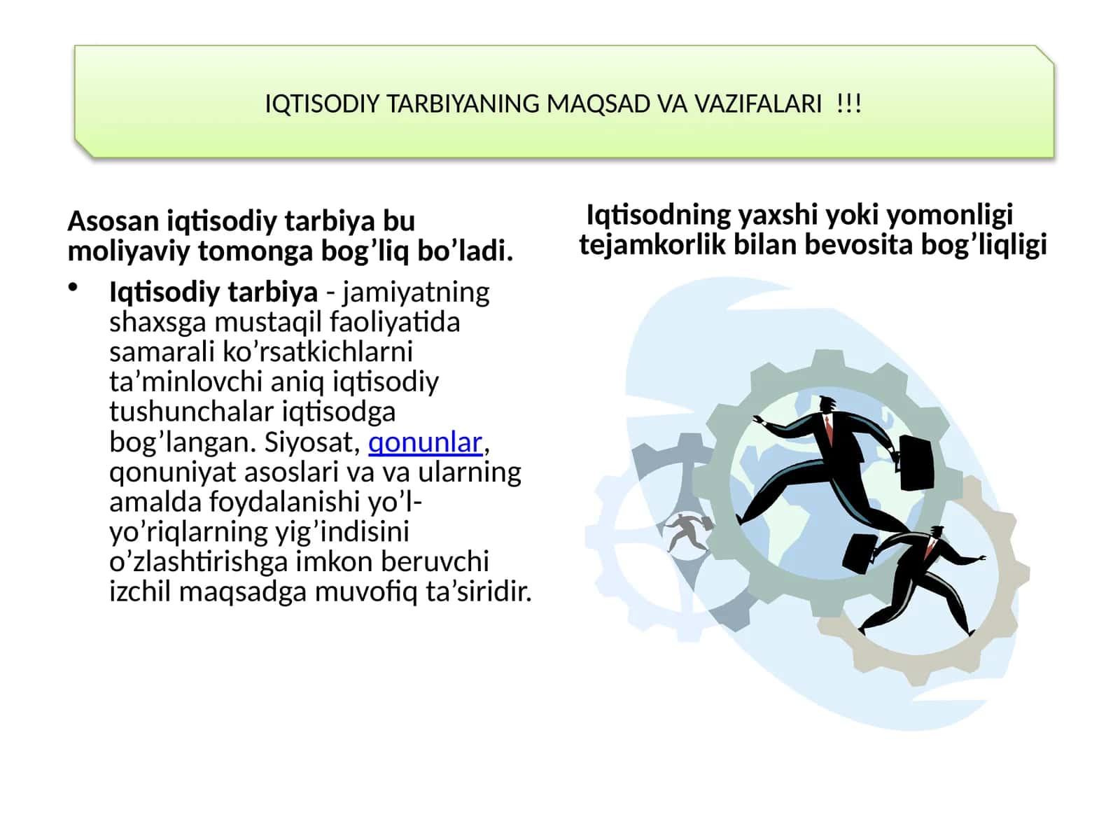 Iqtisodiy tarbiya 1