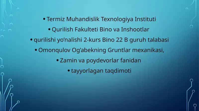 QiYalik Turg'unligi 1