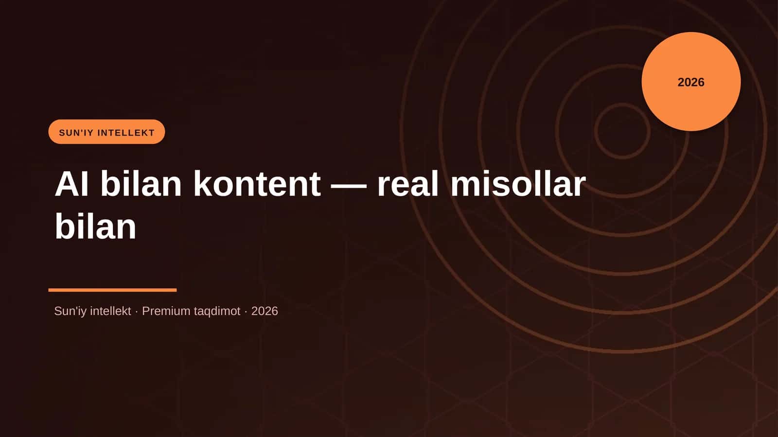 AI bilan kontent — real misollar bilan 1