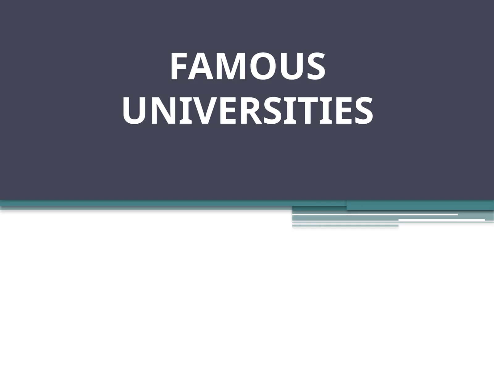 Stanford University 1