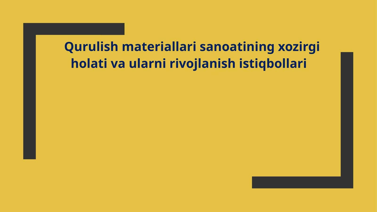 Qurulish materiallari sanoati 1