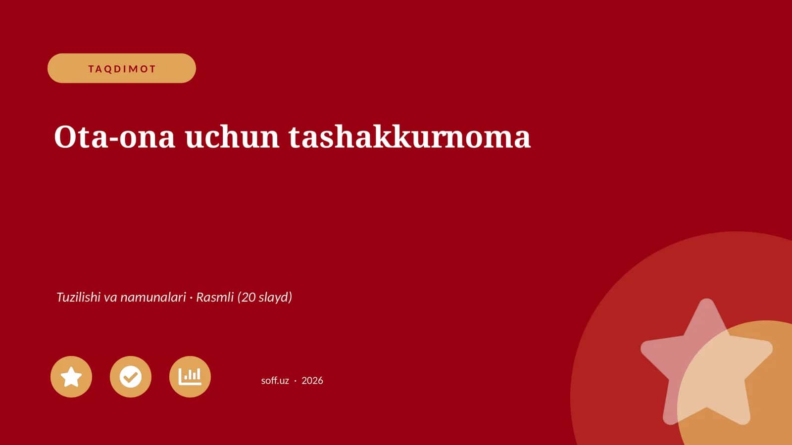 Ota-ona uchun tashakkurnoma 1