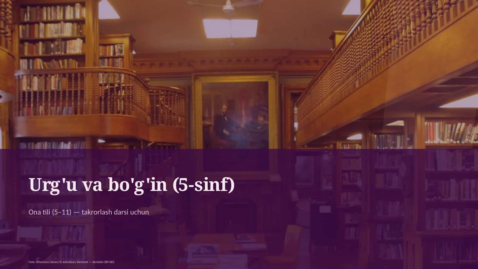Urg'u va bo'g'in (5-sinf) 1