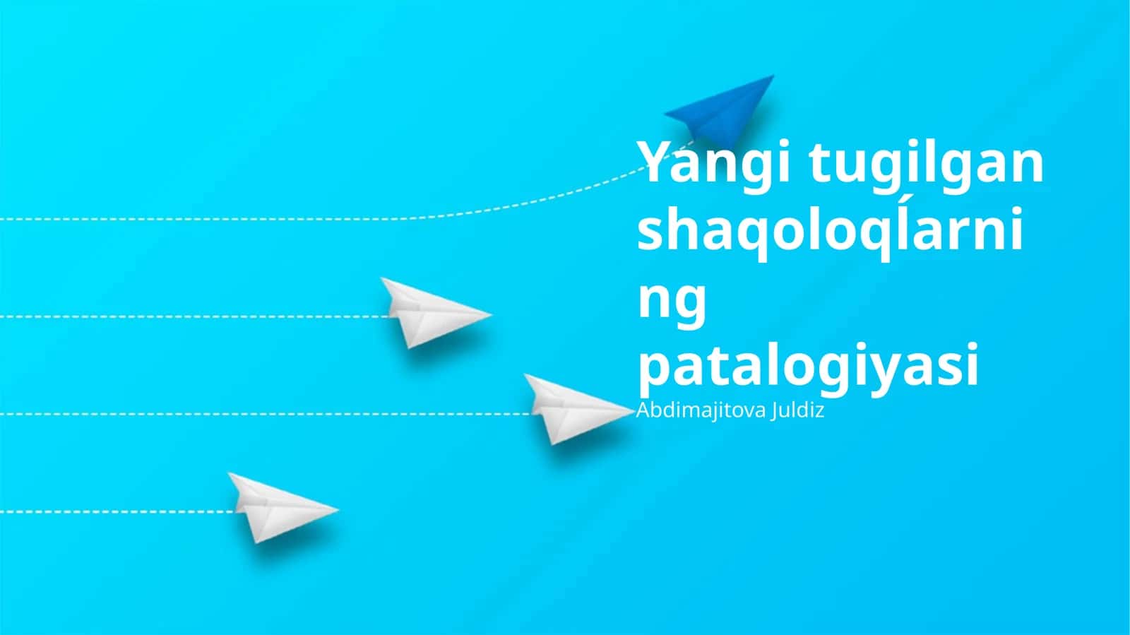 Yangi tugilgan shaqoloqĺarning patalogiyasi 1