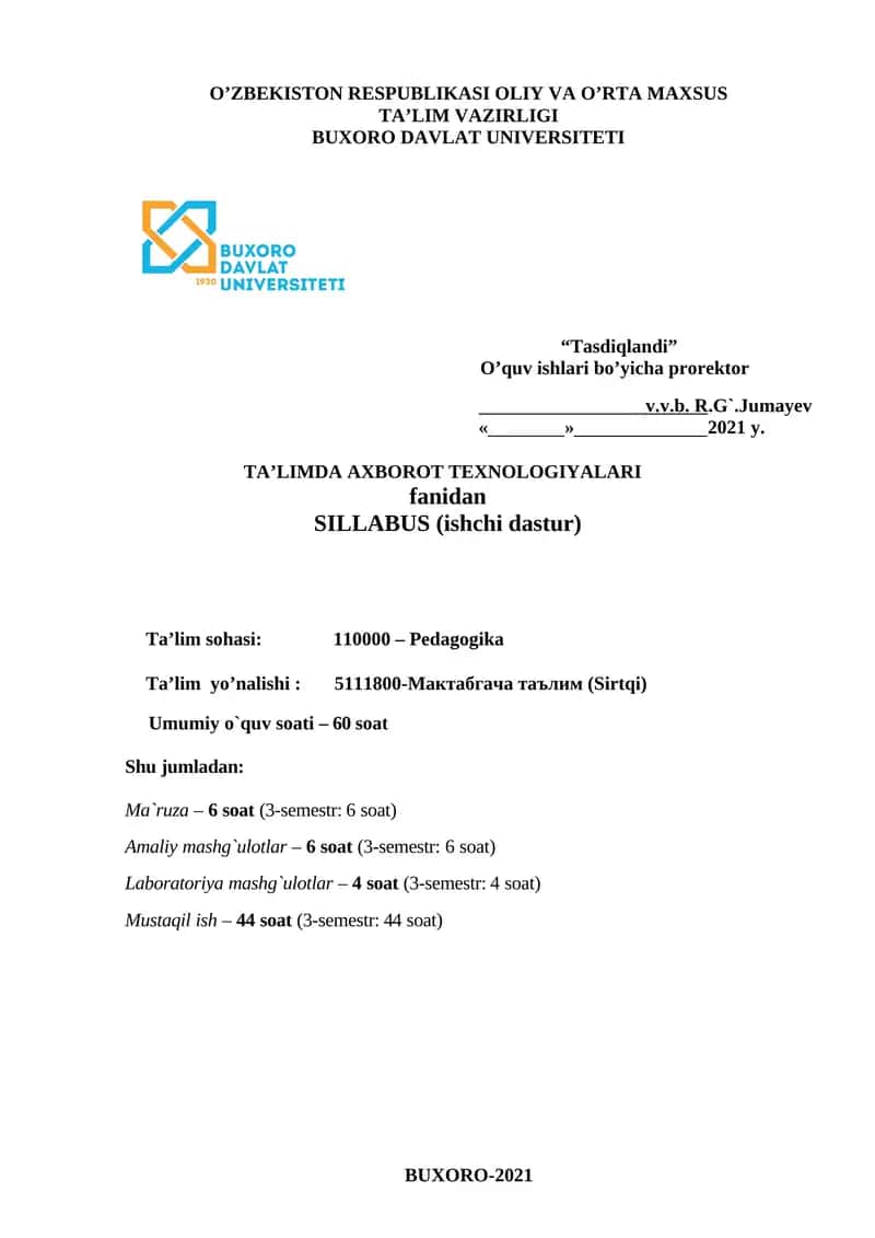 Ta'limda axborot texnologiyalari 1