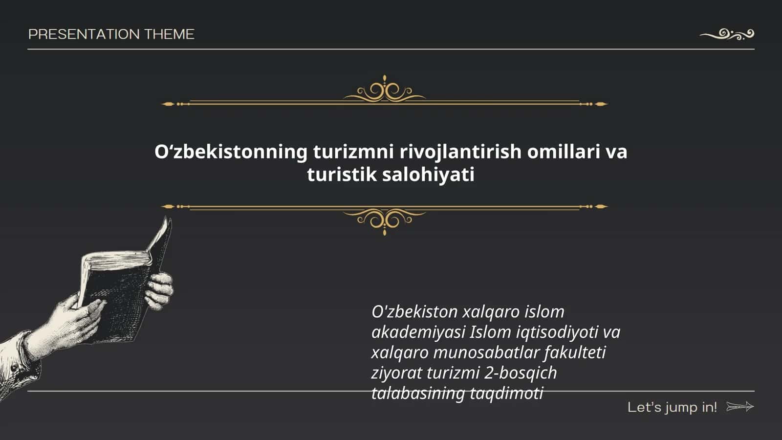 Ziyorat turizmi 2-bosqich talabasining taqdimoti 1