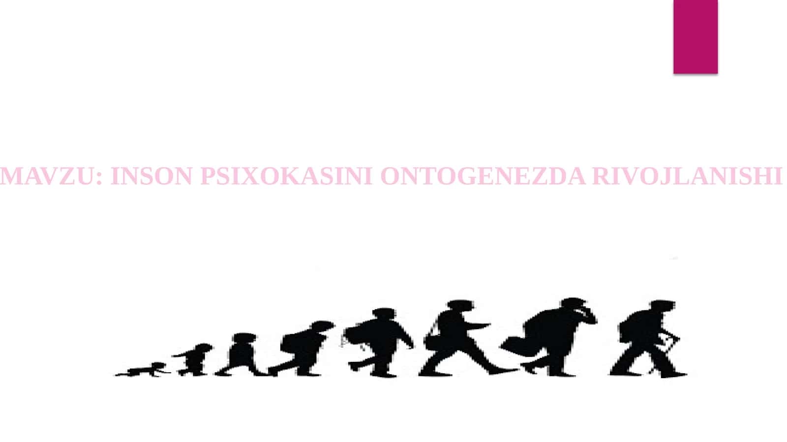 INSON PSIXOKASINI ONTOGENEZDA RIVOJLANISHI 1