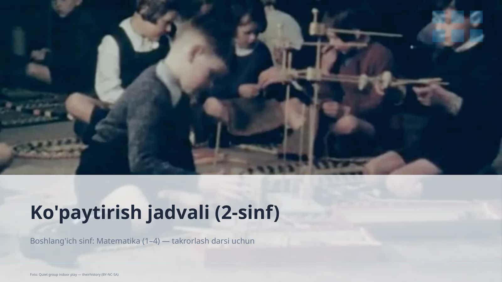 Ko'paytirish jadvali (2-sinf) 1