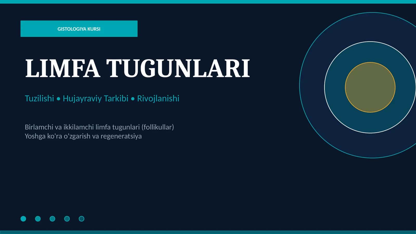 GISTOLOGIYA KURSI 1