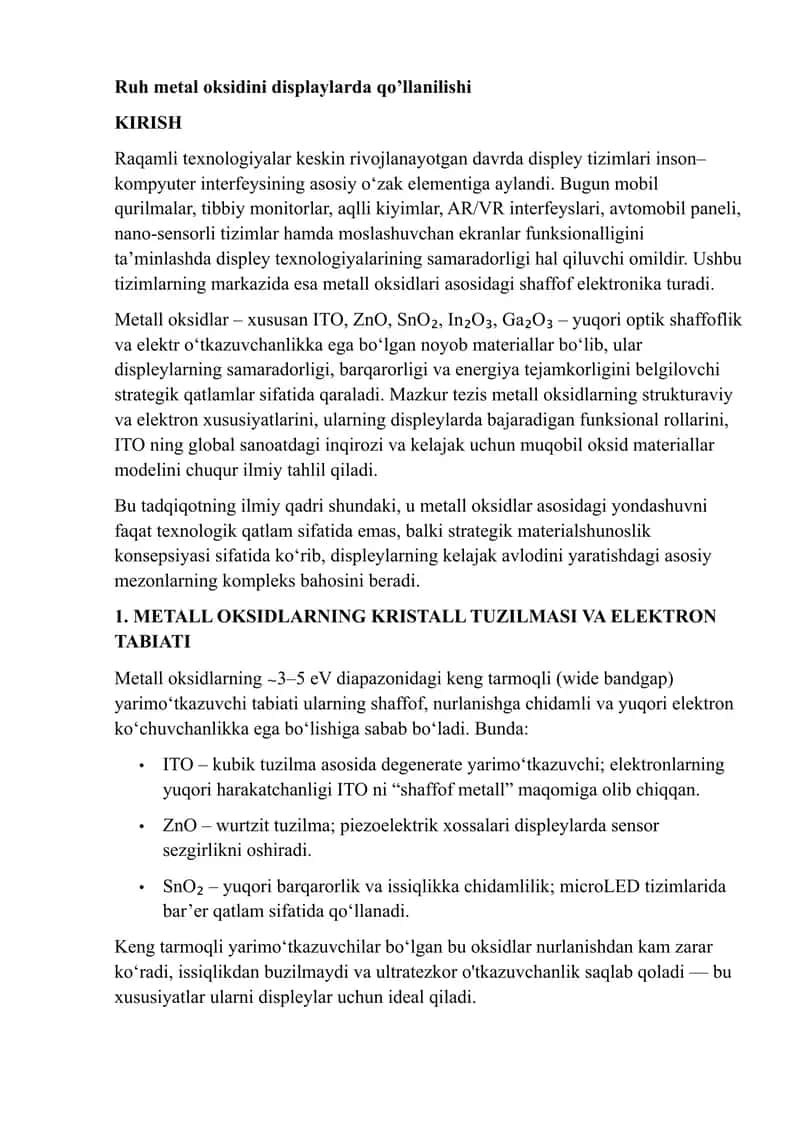 Metall oksidlar 1