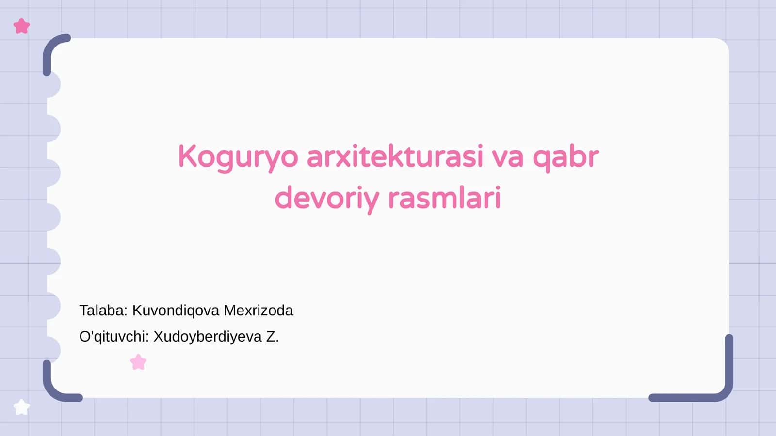 Ko‘g‘uryo arxitekturasi va qabr devoriy rasmlari 1