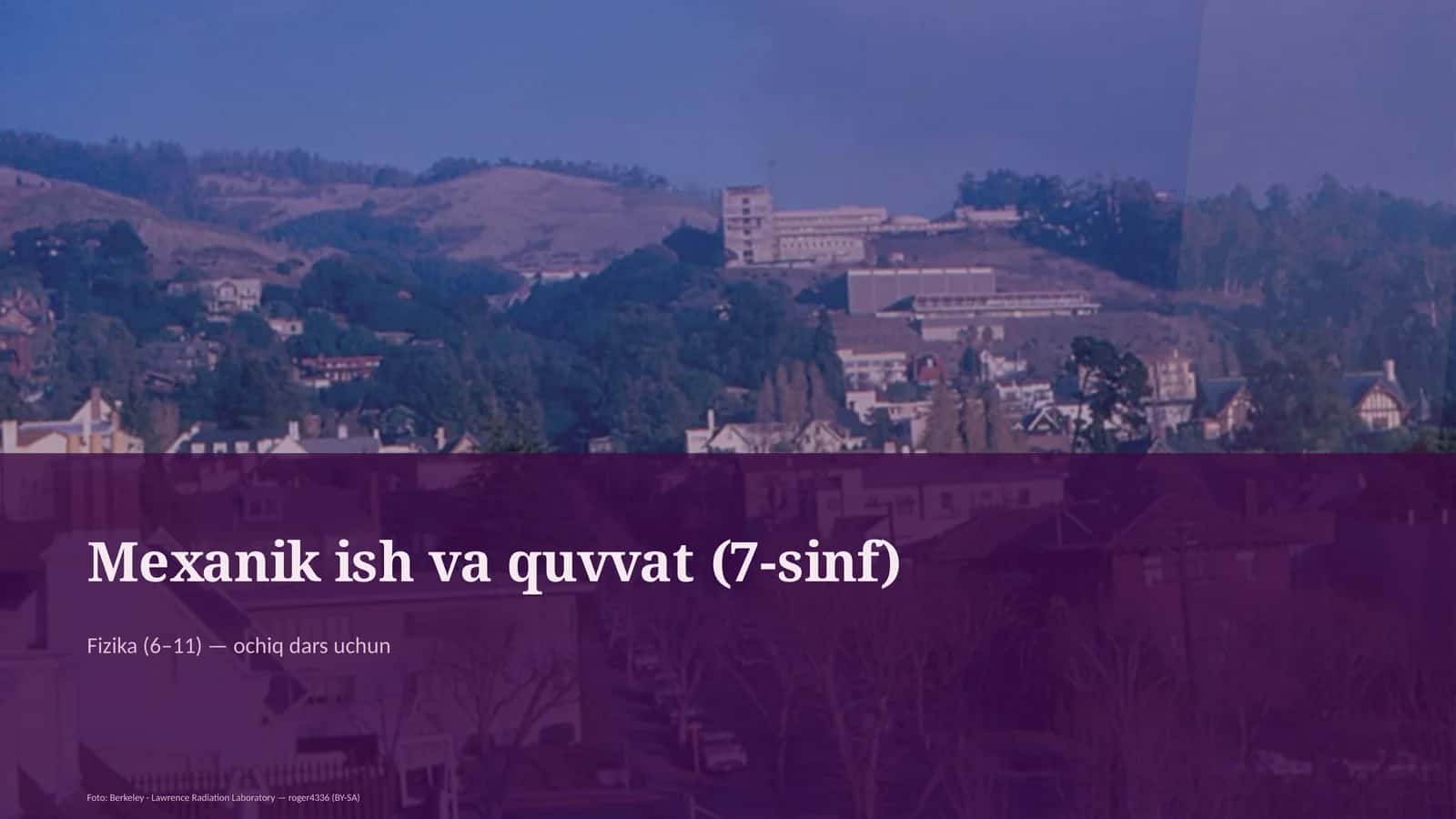 Mexanik ish va quvvat (7-sinf) 1