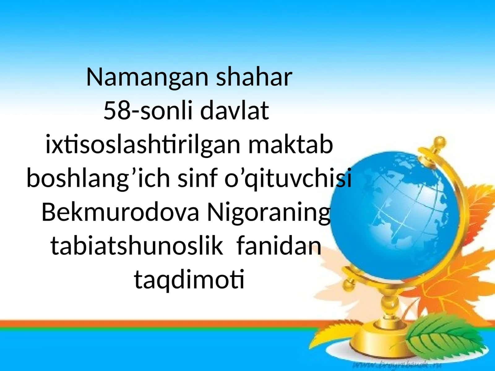 O’zbekiston tabiatini muhofaza qilish 1