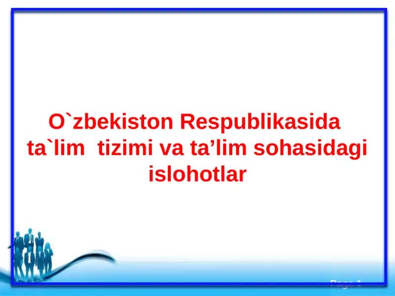 Ta'lim tizimi 1