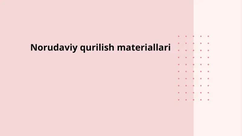 Norudaviy qurilish materiallari 1