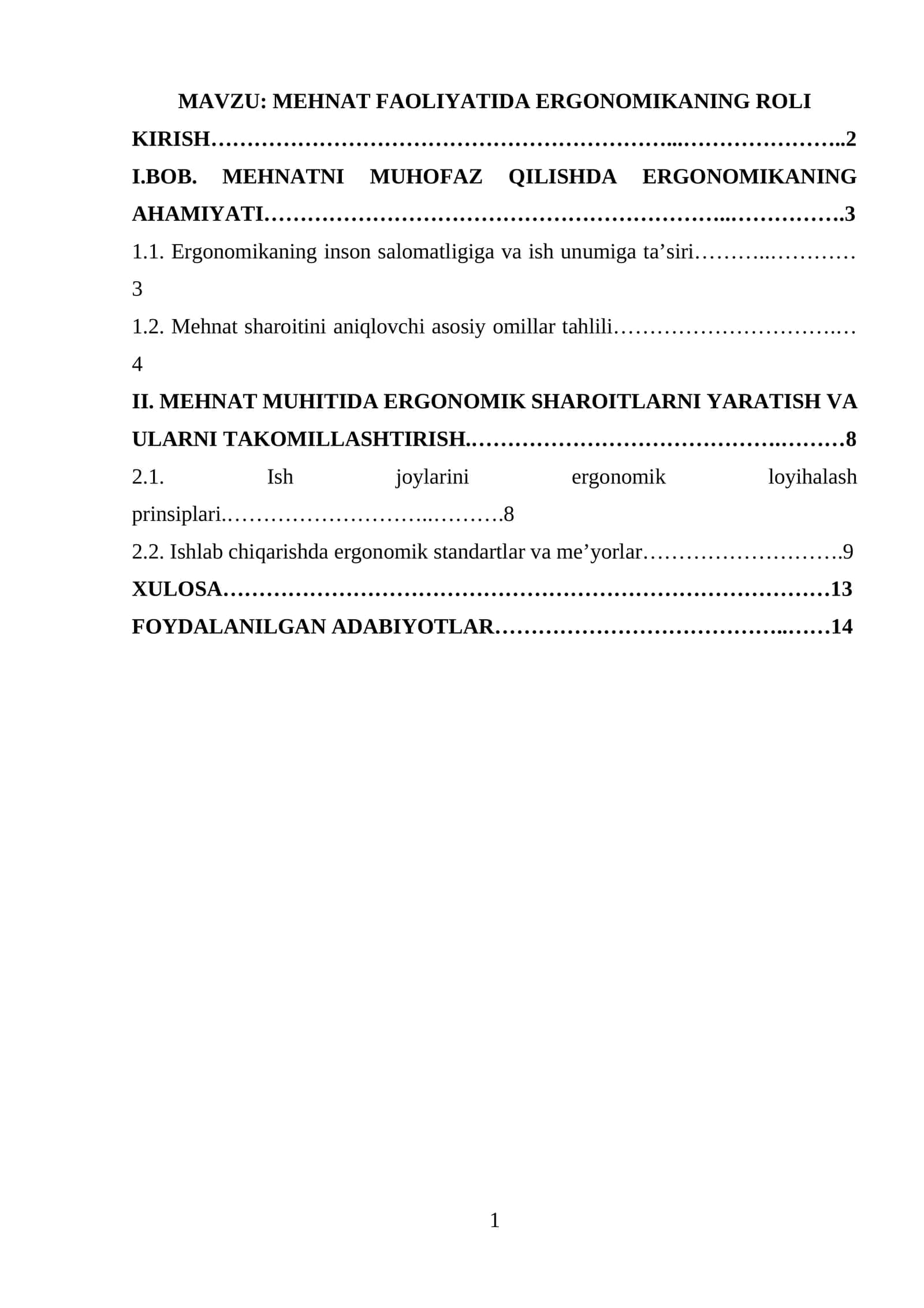 MEHNAT FAOLIYATIDA ERGONOMIKANING ROLI 1