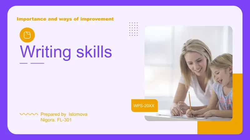 Importance and ways to improve writing skills 1