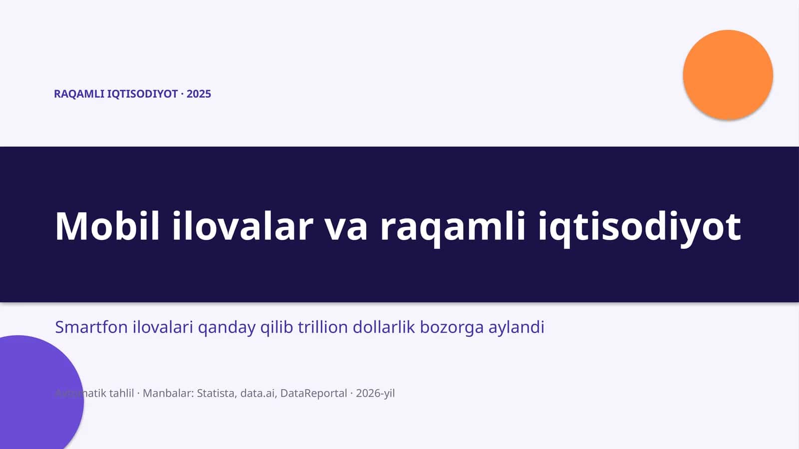 Mobil ilovalar va raqamli iqtisodiyot 1