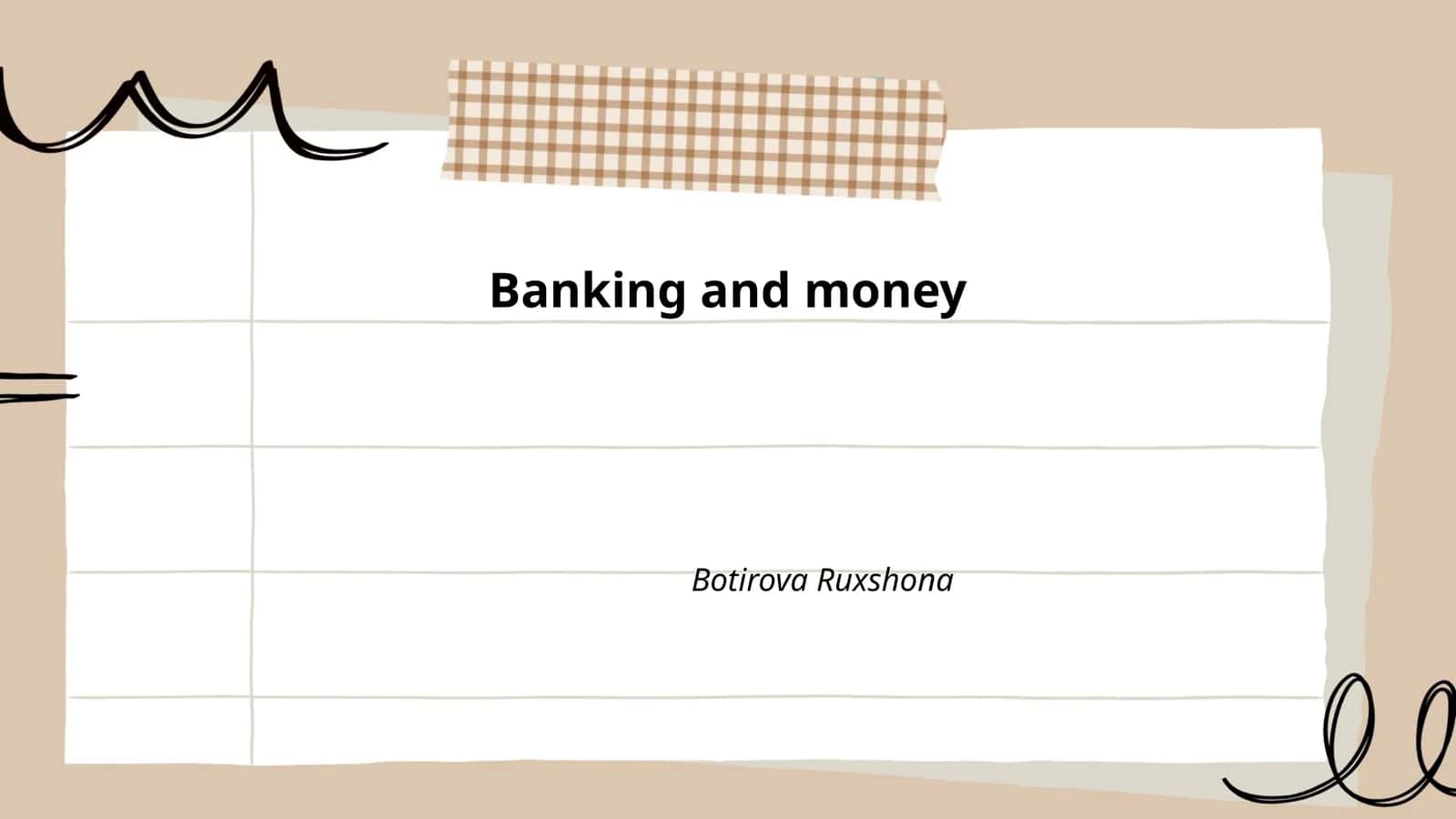 Banking and money 1