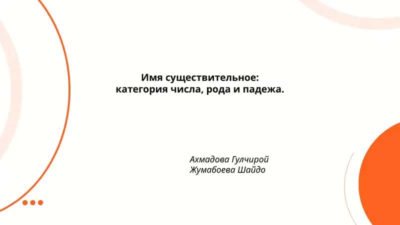 Категория числа существительного 1