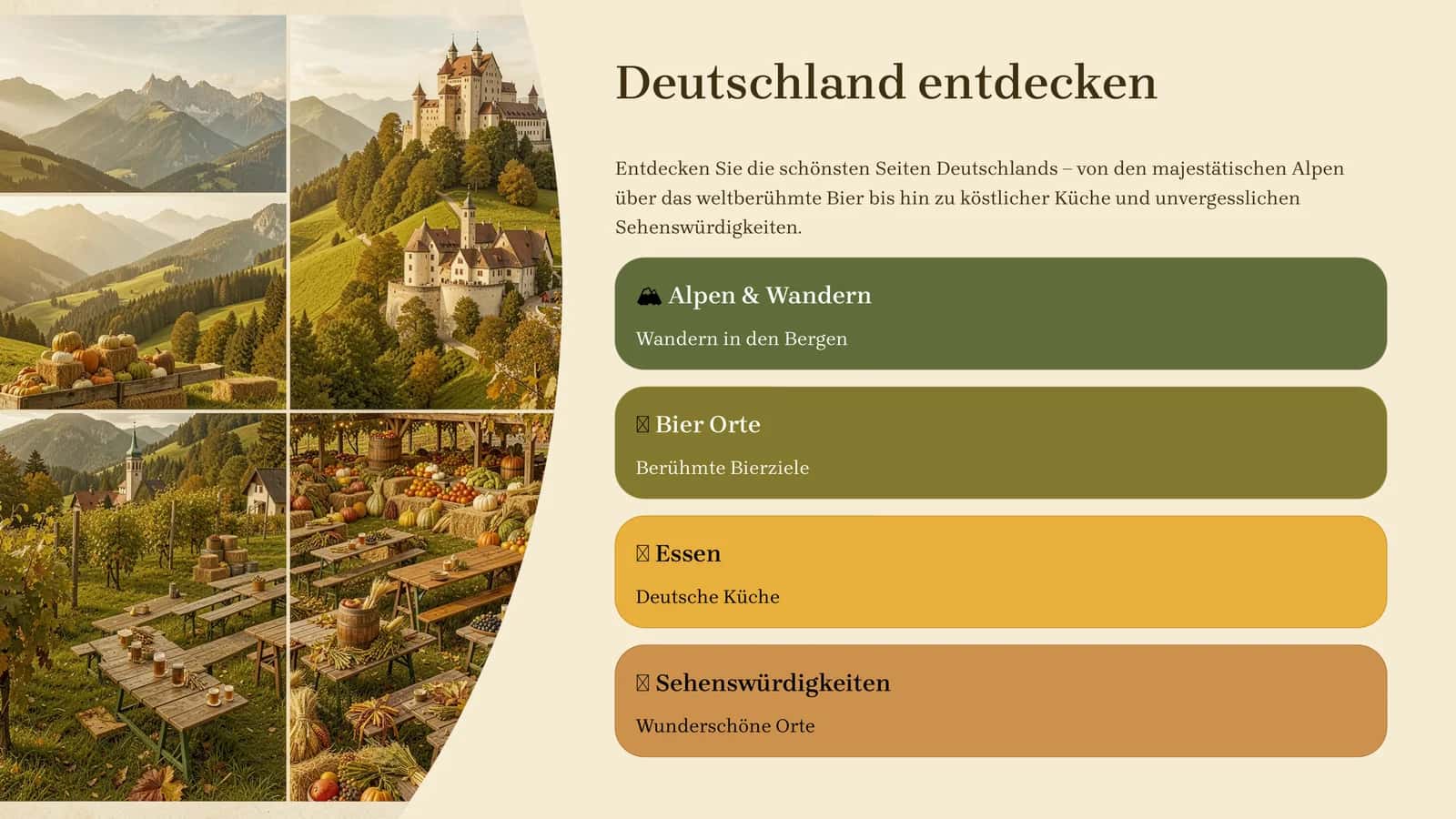 Deutschland entdecken Germaniyani kashf eting. 1