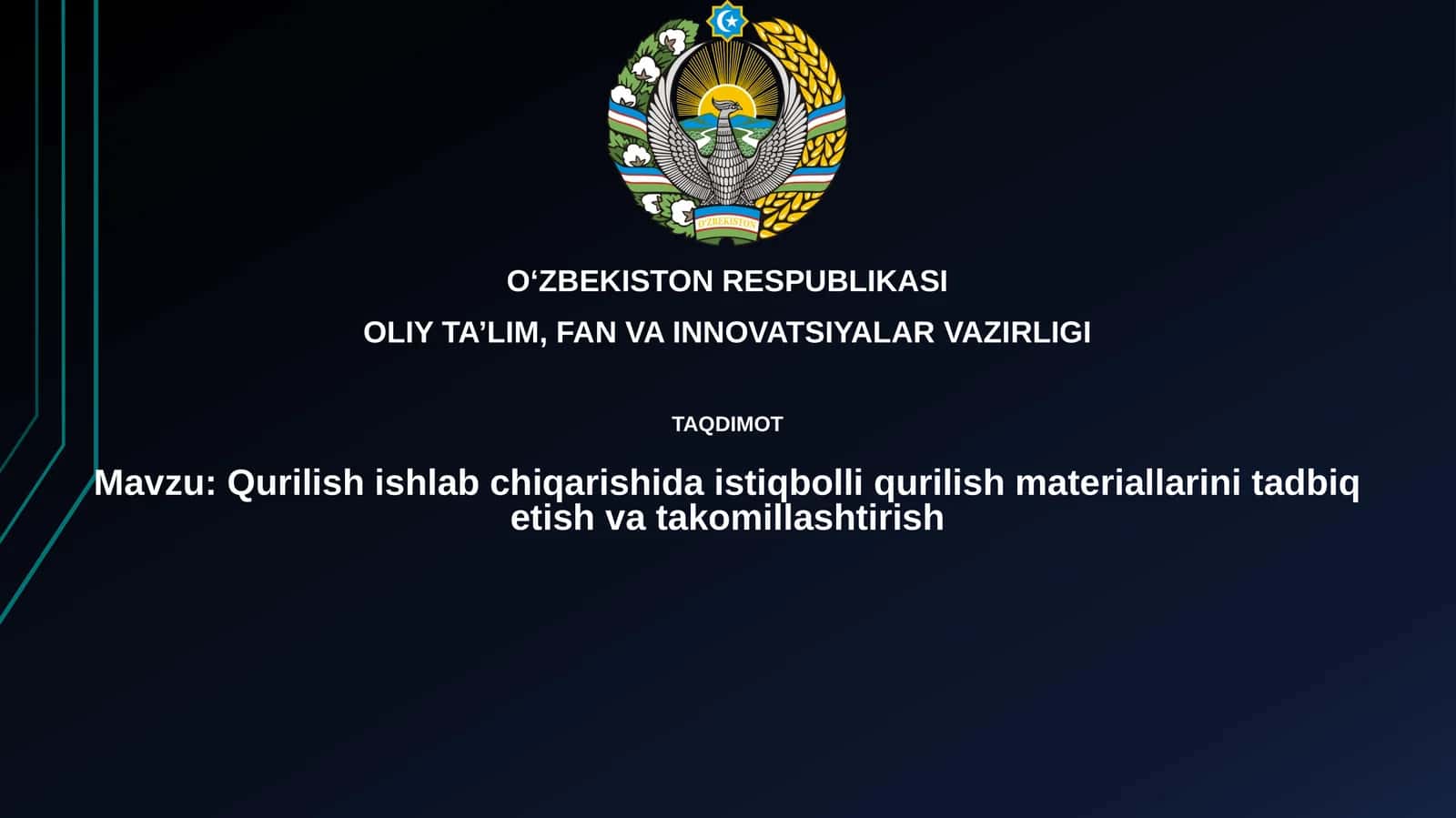 Istiqbolli qurilish materiallari 1