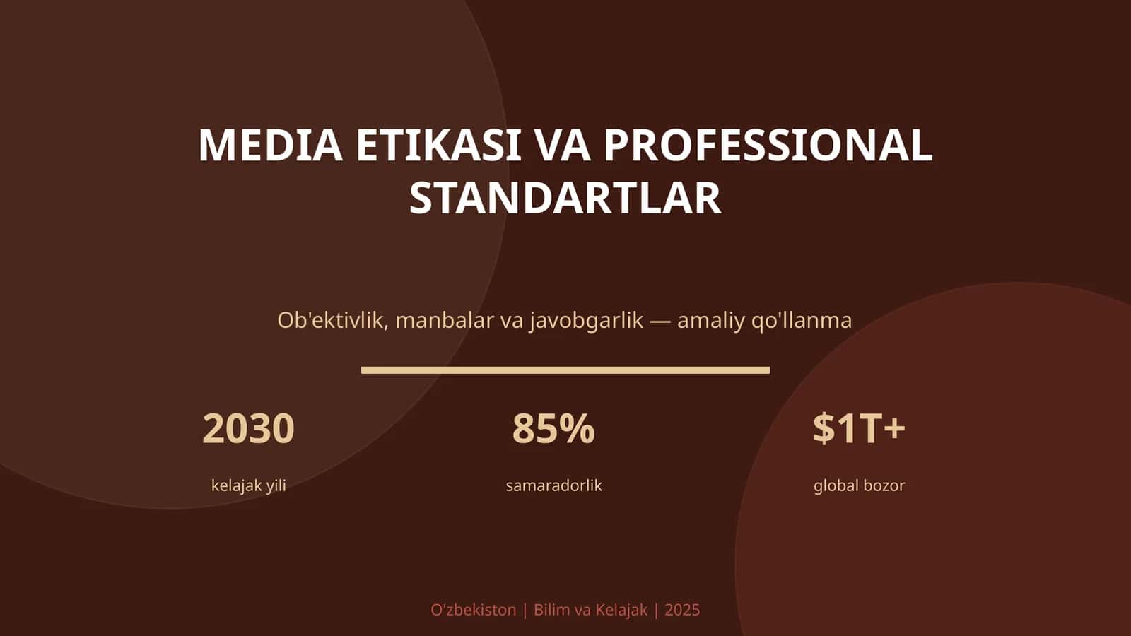 MEDIA ETIKASI VA PROFESSIONAL STANDARTLAR 1