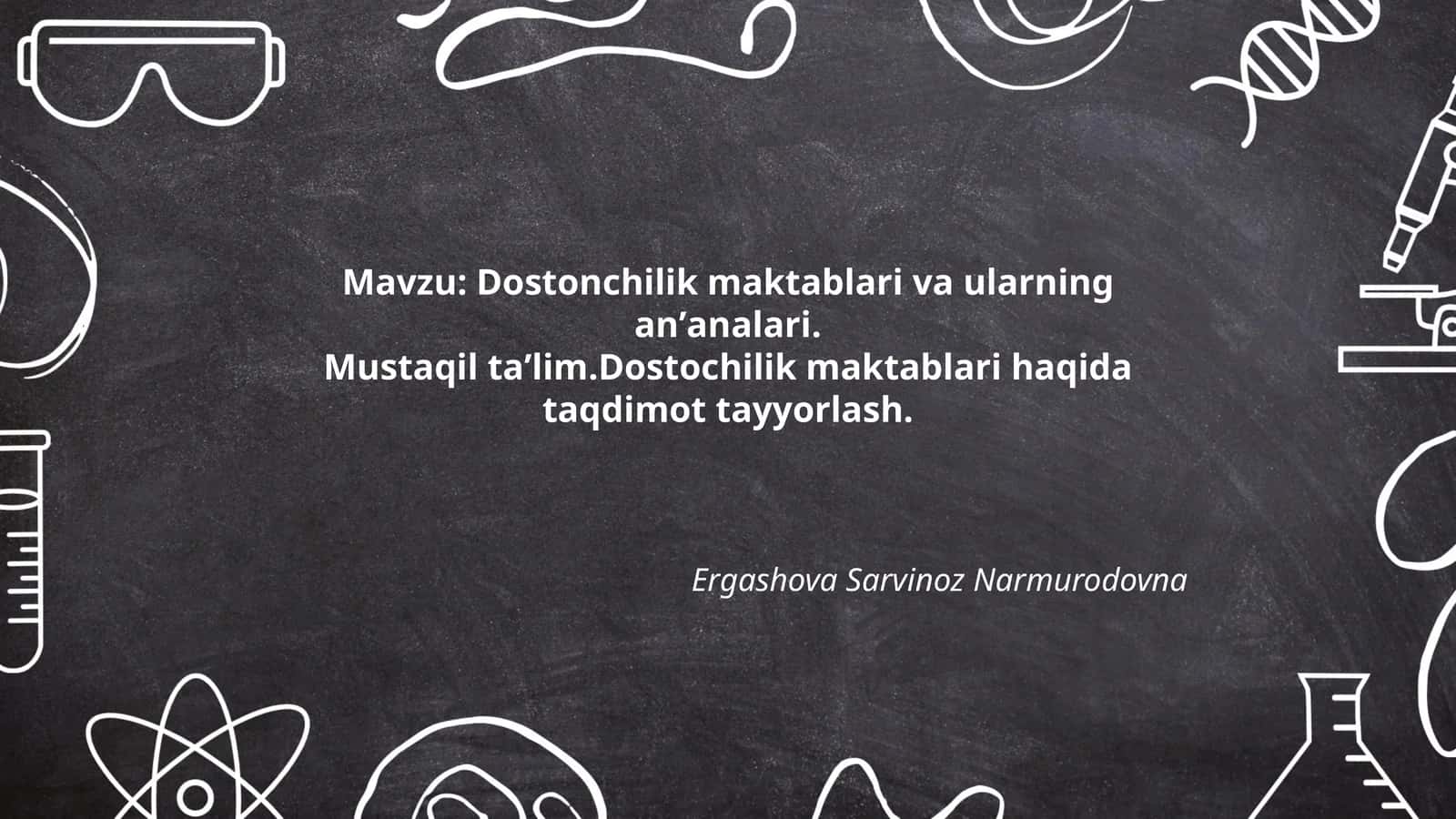 Dostonchilik maktablari va ularning anʼanalari 1