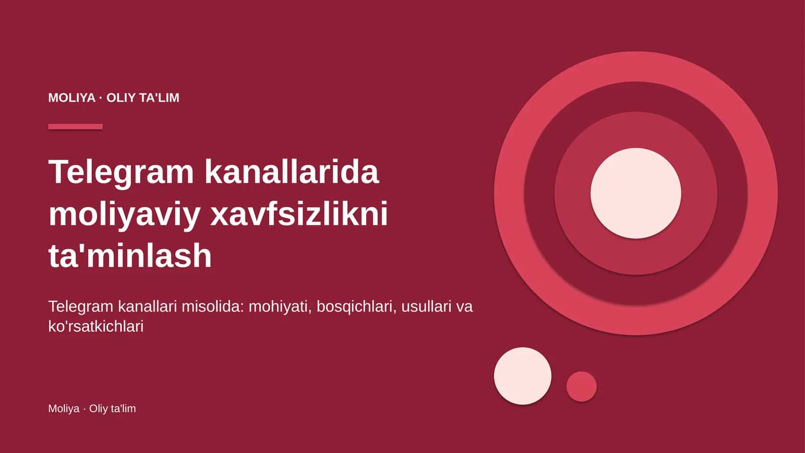 telegram kanallarida moliyaviy xavfsizlikni ta'minlash 3632 1