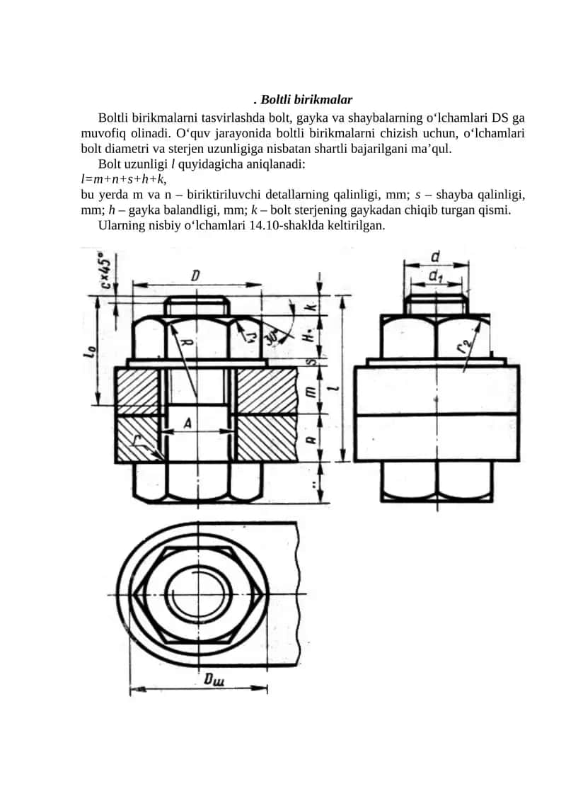 Boltli birikmalar 1