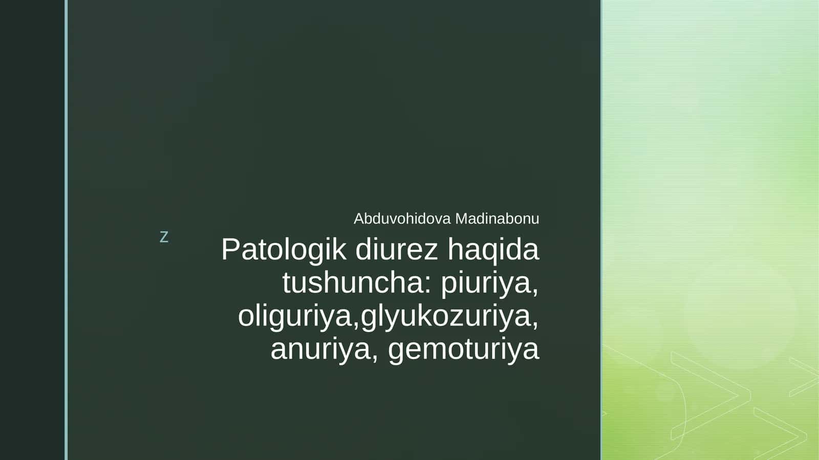 Abduvohidova Madinabonu 1