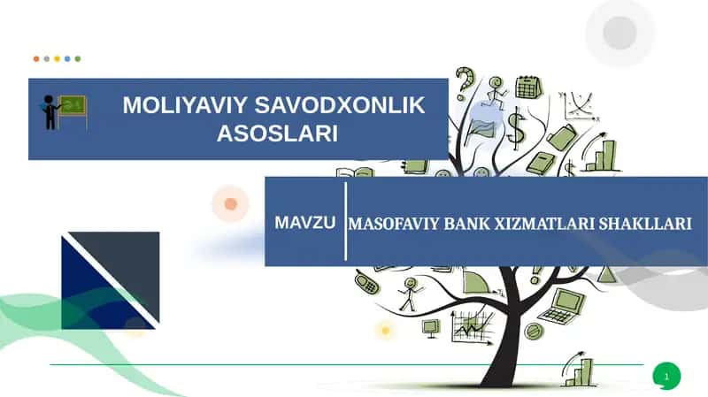 MASOFAVIY BANK XIZMATLARI SHAKLLARI 1