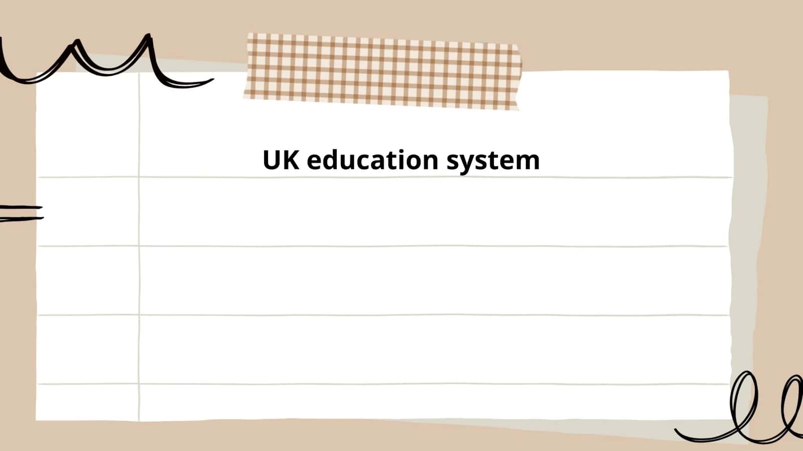 UK education system 1