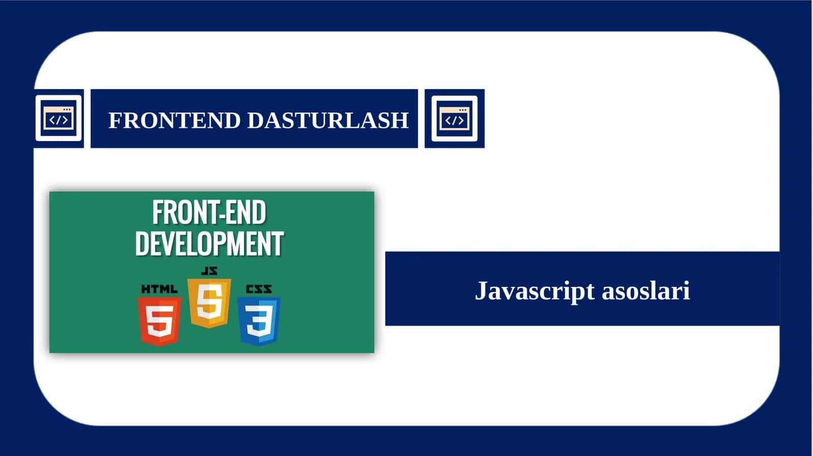 JavaScript asoslari 1