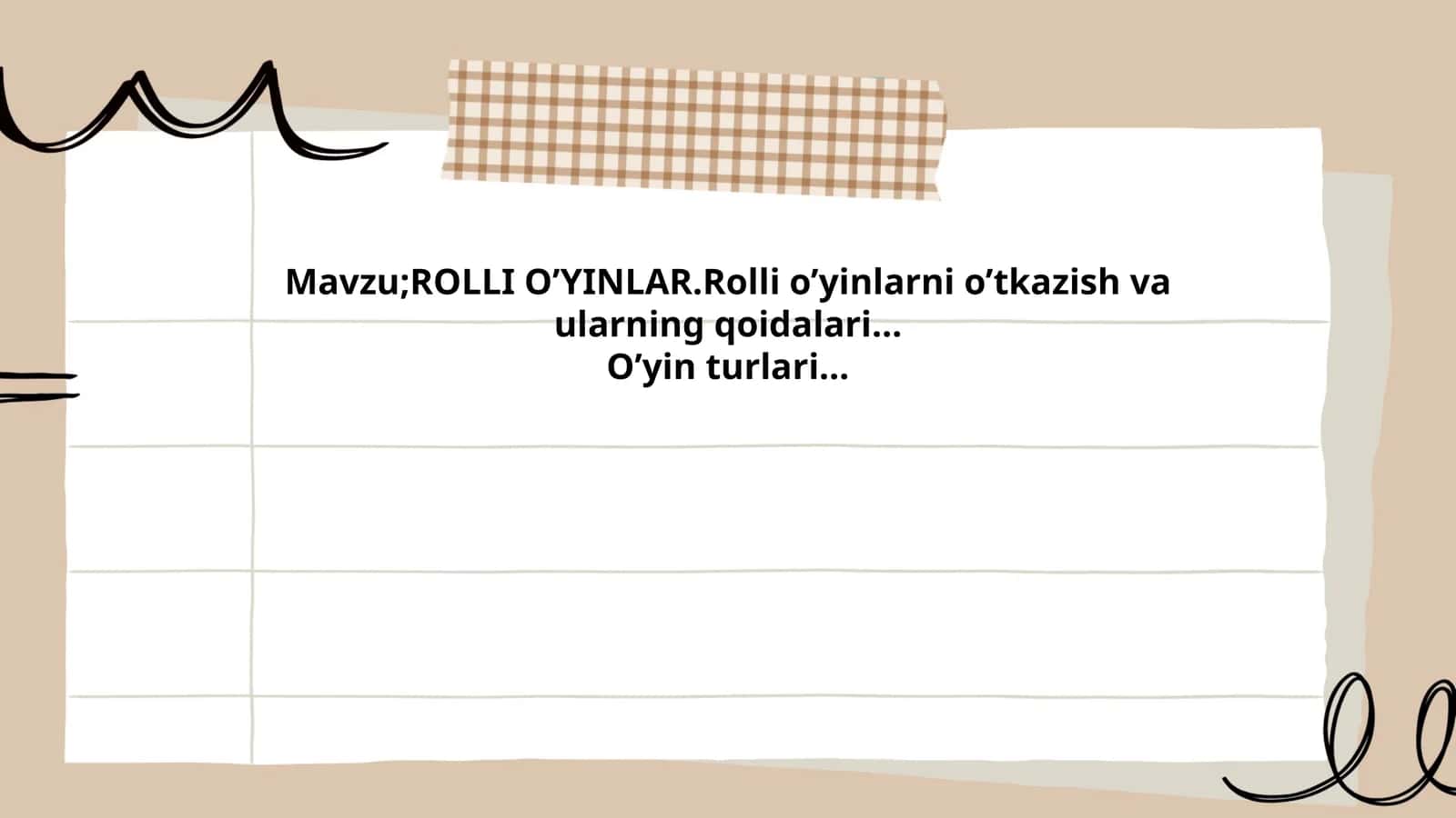 Rolli O'yinlar 1