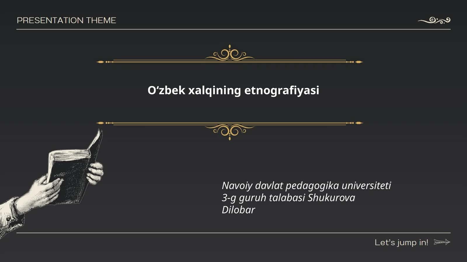 Oʻzbek xalqining etnografiyasi 1