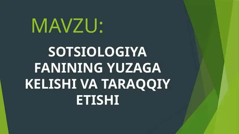 Sotsiologiya 1