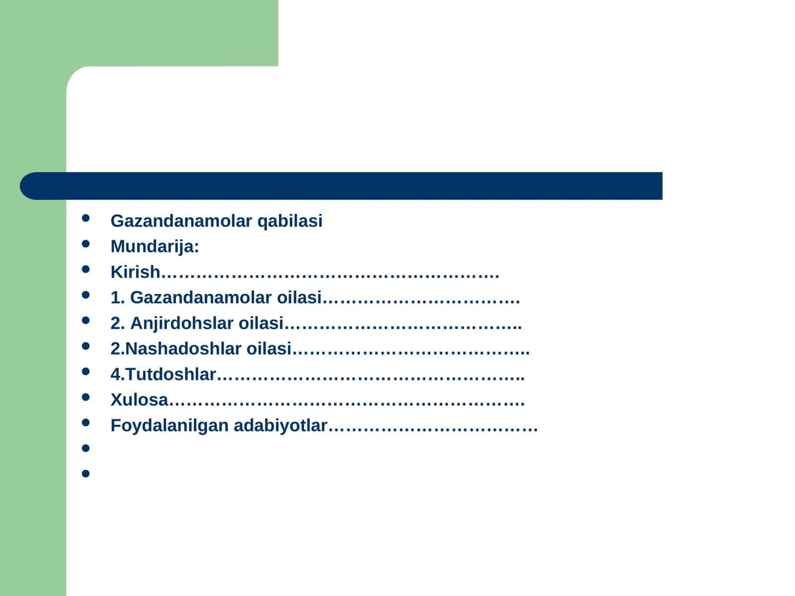 Gazandanamolar qabilasi 1