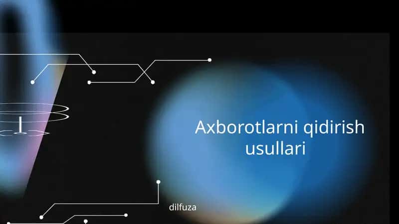 Internetda Ma'lumot Qidirish Kirish 1