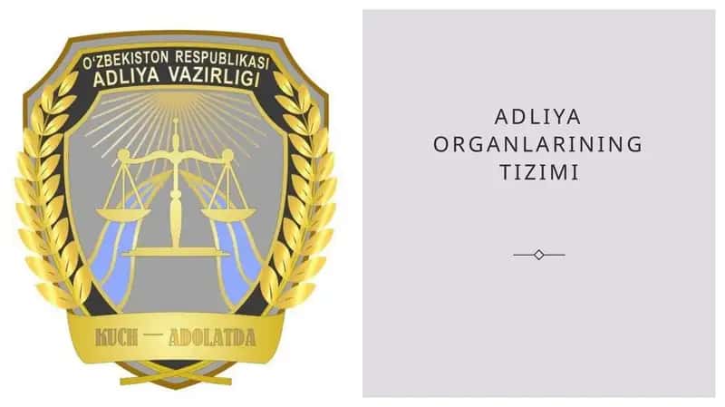 Adliya organlarining tizimi 1