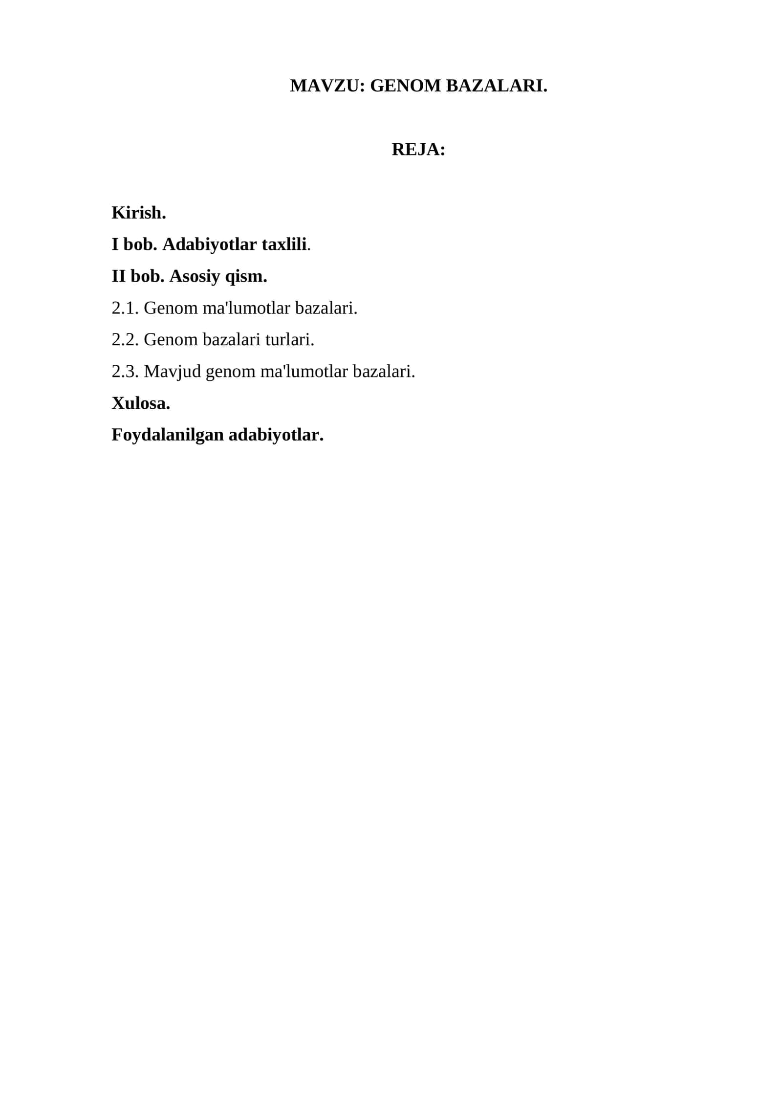 GENOM BAZALARI 1