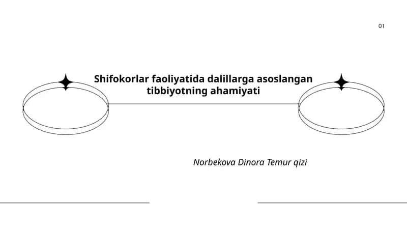 Dalillarga asoslangan tibbiyotning ahamiyati 1
