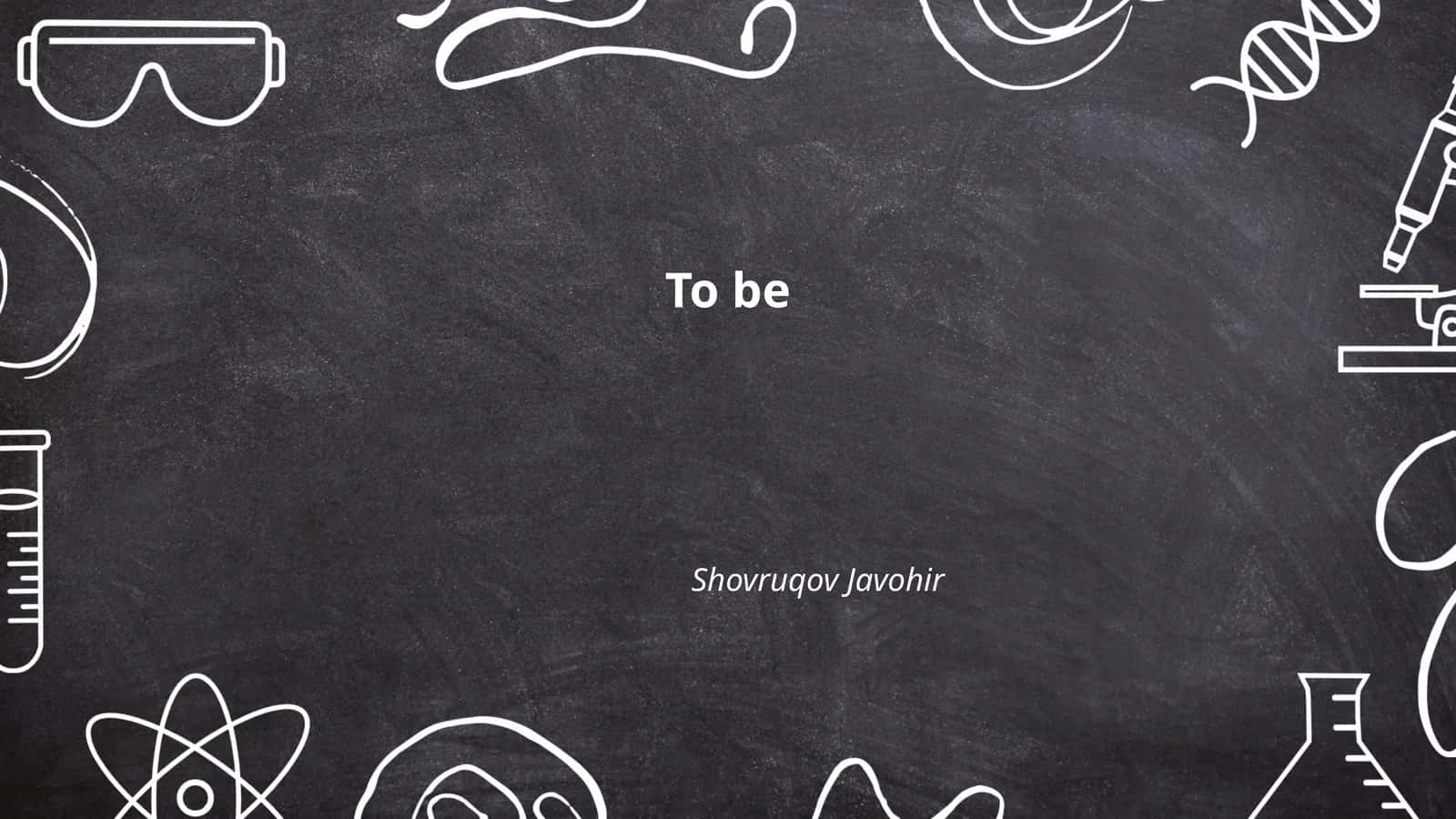 To be Shovruqov Javohir 1