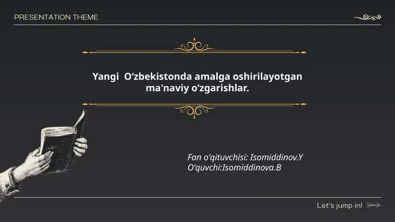 Ma'naviy oʻzgarishlar 1