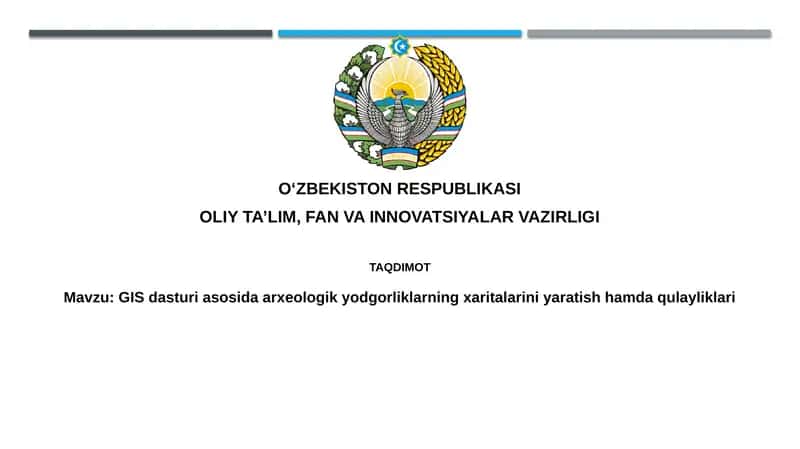 Arxeologik joy xaritalarini yaratish 1