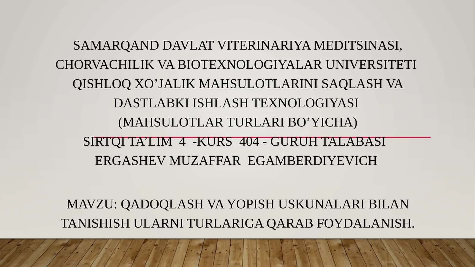 Qadoqlash va yopish uskunalari 1