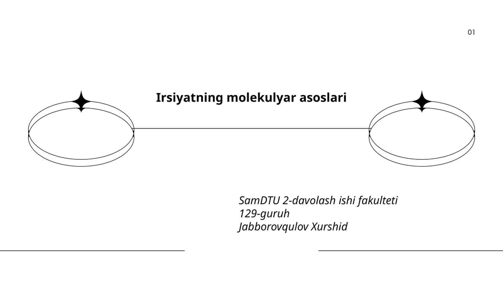 Irsiyatning molekulyar asoslari 1