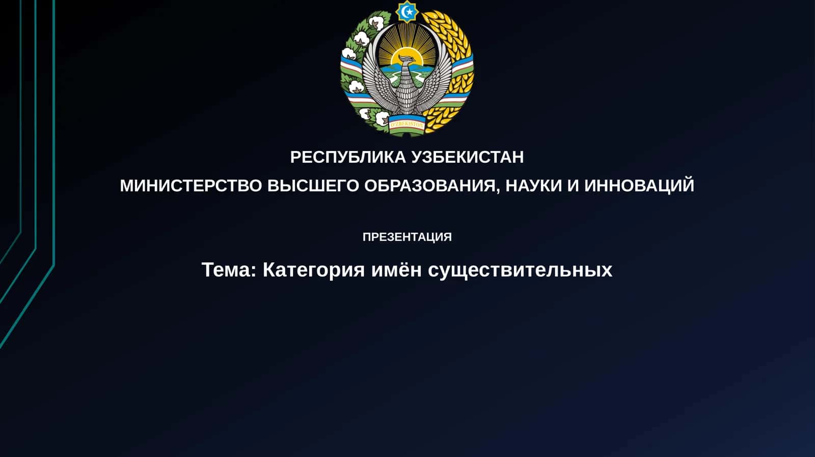 Категория имён существительных 1